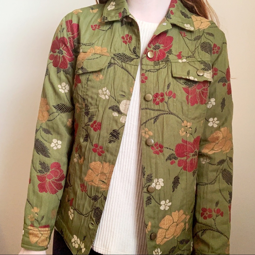 Vintage-style Chico’s Floral Jacket